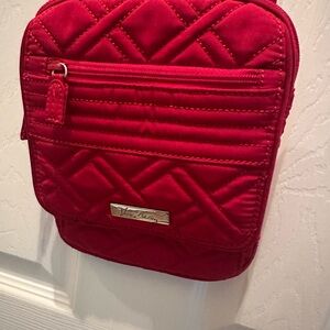 Vera Bradley Red Quilted Crossbody Bag/wallet - NWOT